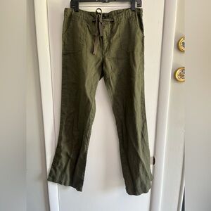 Sanctuary Linen Cargo Pants in Olive 31